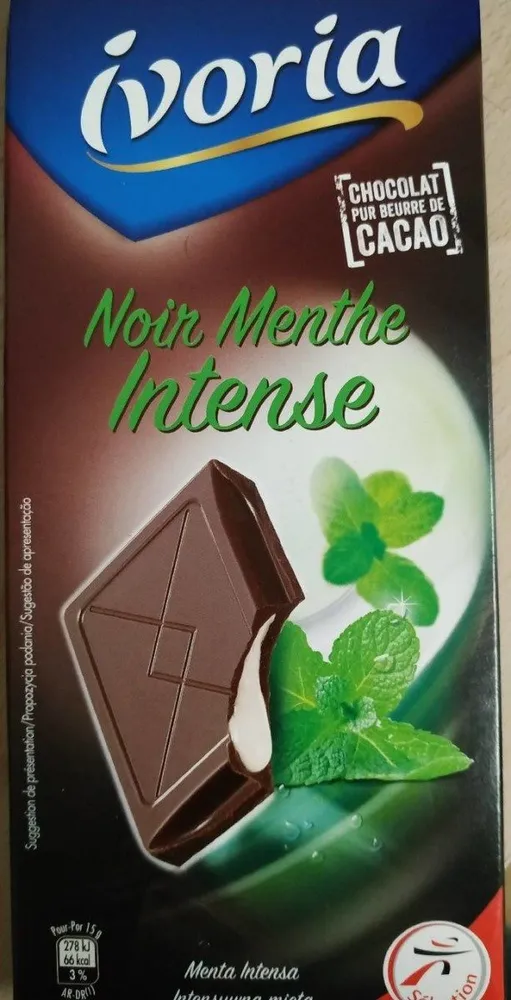 Chocolat noir menthe intense