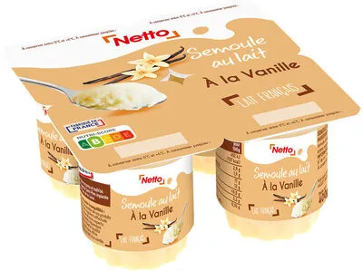 Semoule vanille netto 4x100g