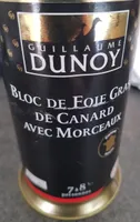 Bloc de foie gras de canard avec morceaux