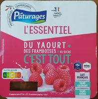 L'essentiel du yaourt + des framboise & du sucre c'est tout