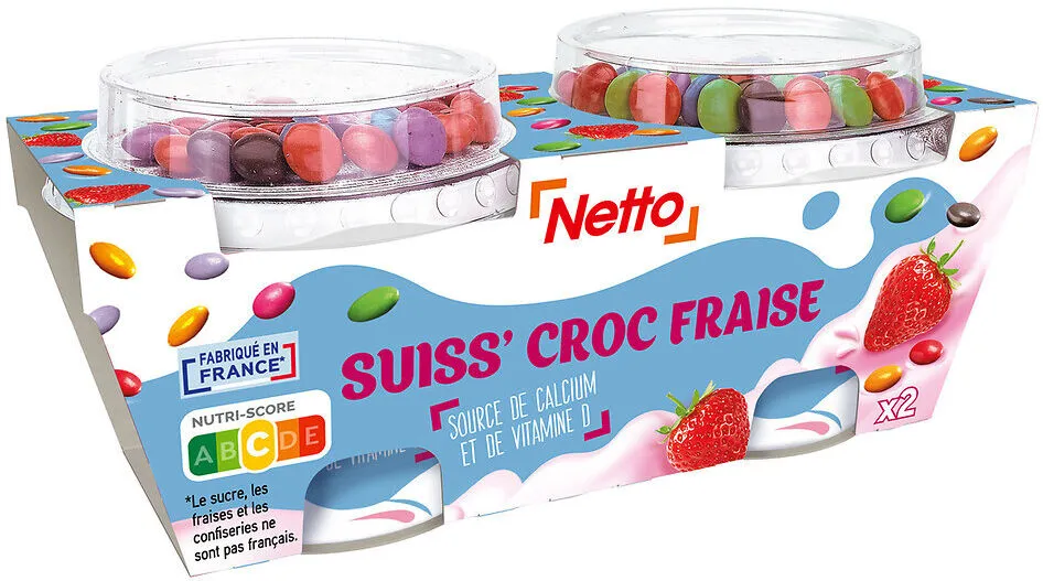 Chap'o'croc fraise dragees 2x110g