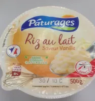 Riz au lait saveur vanille