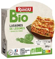 Lasagnes de légumes BIO - 300g
