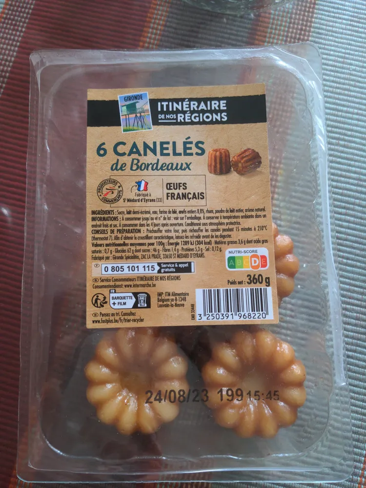 6 Canelés de Bordeaux