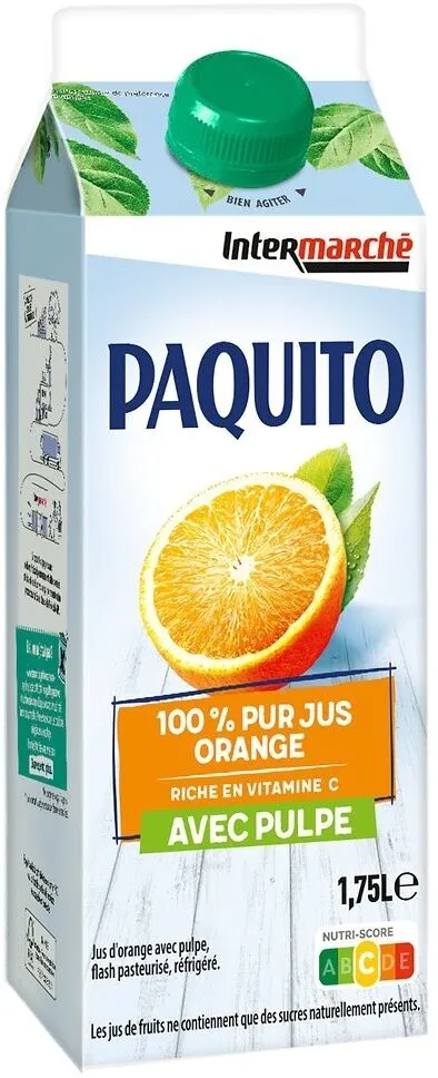 Pur jus orange pulpe brique 1,75l