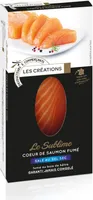 Le sublime cœur de saumon fumé salé au sel sec