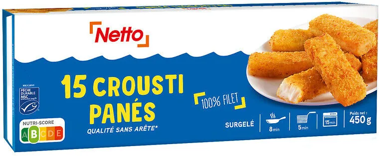 Bâtonnets de poisson MSC 450g