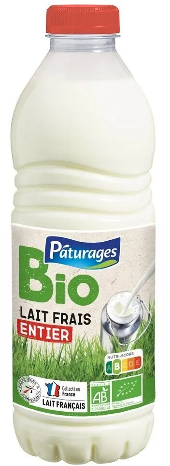Lait frais entier bio bt 1l