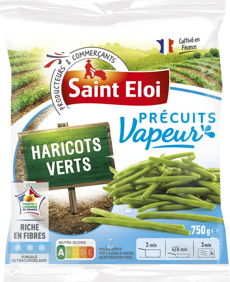 Haricots verts précuits vapeur