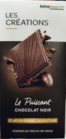 Tablette dégustation chocolat noir éclats de fèves de cacao & café - 100g