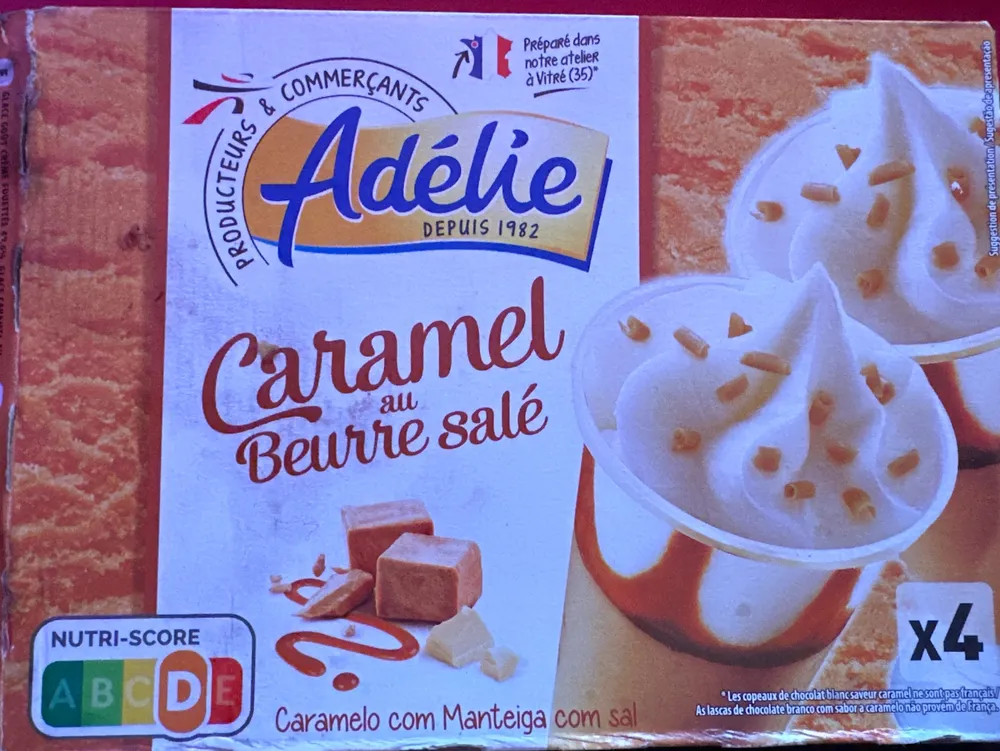 Coupe 4x125ml caramel beurre sale