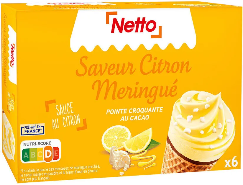 Cône gourmand citron meringué (CG) x6 - 110mL