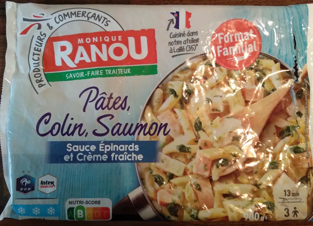 Pâtes Colin et saumon