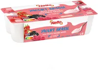 YAOURT AUX FRUITS MIXES - FRUITS ROUGES 8X125G - fraise, framboise, fruits rouges
