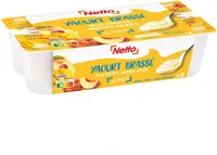 YAOURT AUX FRUITS MIXES - FRUITS JAUNES 8X125G - abricot/nectarine, pêche, mangue