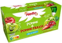 GOURDES Compote MULTIVARIETES (pommes, fraises) allégée en sucres - 12 x 90 g