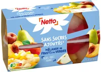 CUP Fruits du verger SSA (pêche, poire, pomme) - 4 x 65 g