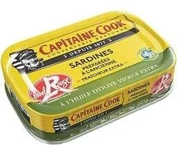 Sardines LABEL ROUGE à l'huile d'olive vierge extra 135g