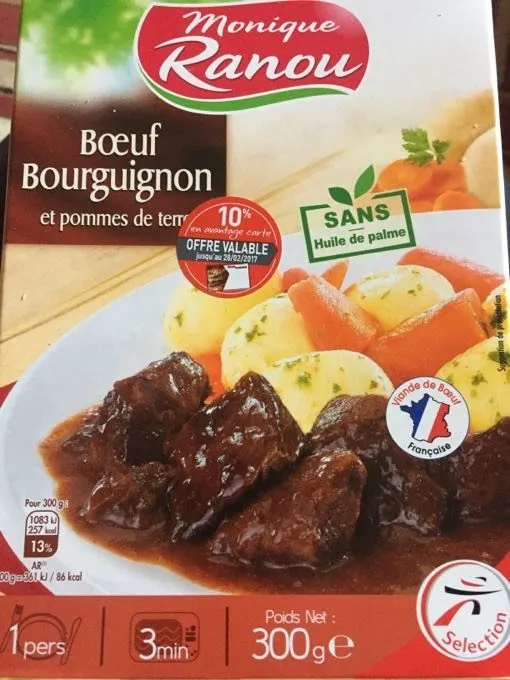 Bœuf Bourguignon et Pommes de Terre