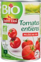 Tomates entières pelées au jus bio