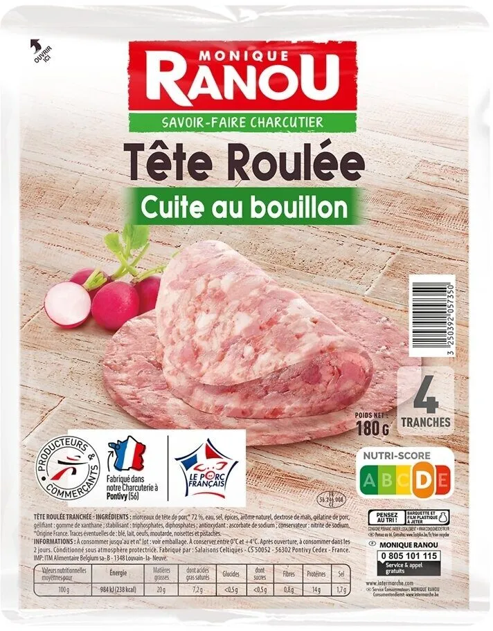 Tete roulee 4t 180g ranou