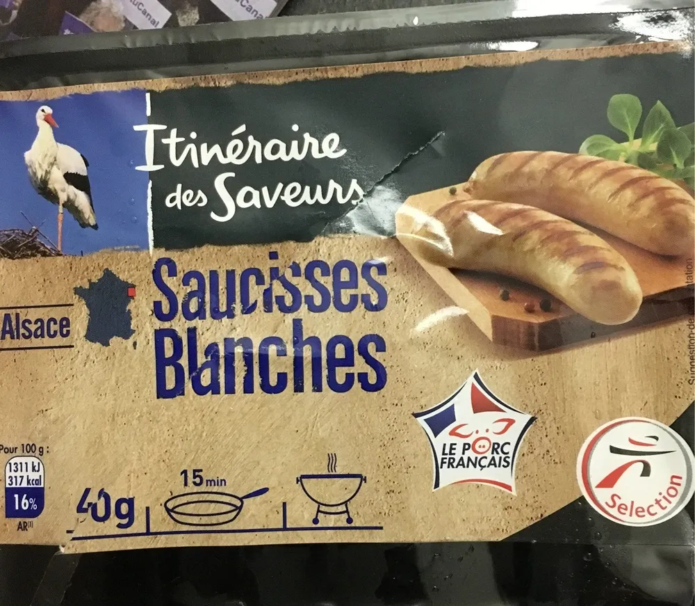 Saucisses Blanches - 400g poids fixe