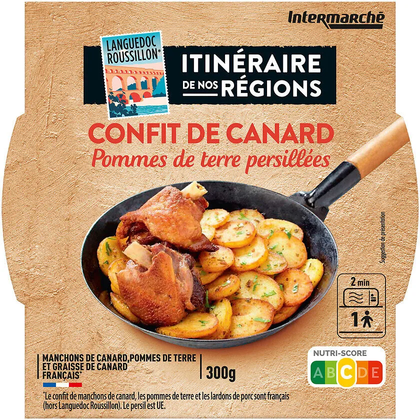 Confit de canard et ses pommes de terre persillées