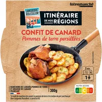 Confit de canard et ses pommes de terre persillées