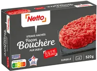 Steak haché facon bouchere 15% 520g
