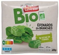Epinards en branches bio 600g