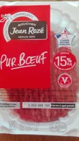 Jean rozé Steaks hachés viande bovine 15% La barquette de 2
