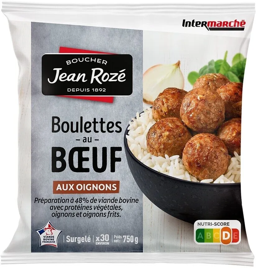 Boulettes au boeuf aux oignons 750g