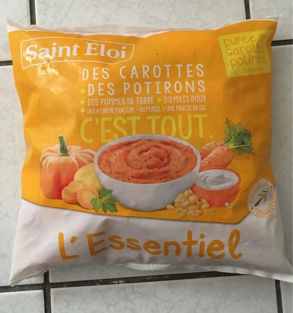 Purée carottes potirons cuisinée surgelée 750g