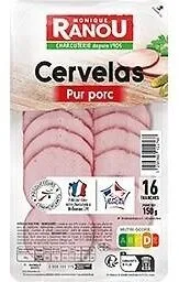 Cervelas tranche 16t 150g massif trad