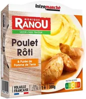 Poulet rôti et purée de pommes de terre