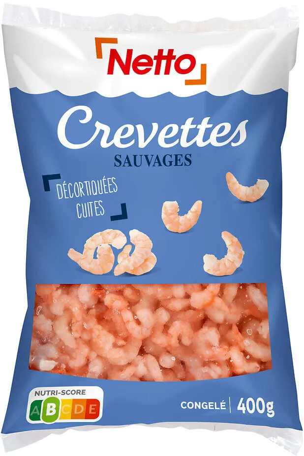 Crevettes sauvage decortiquees cuites 400g