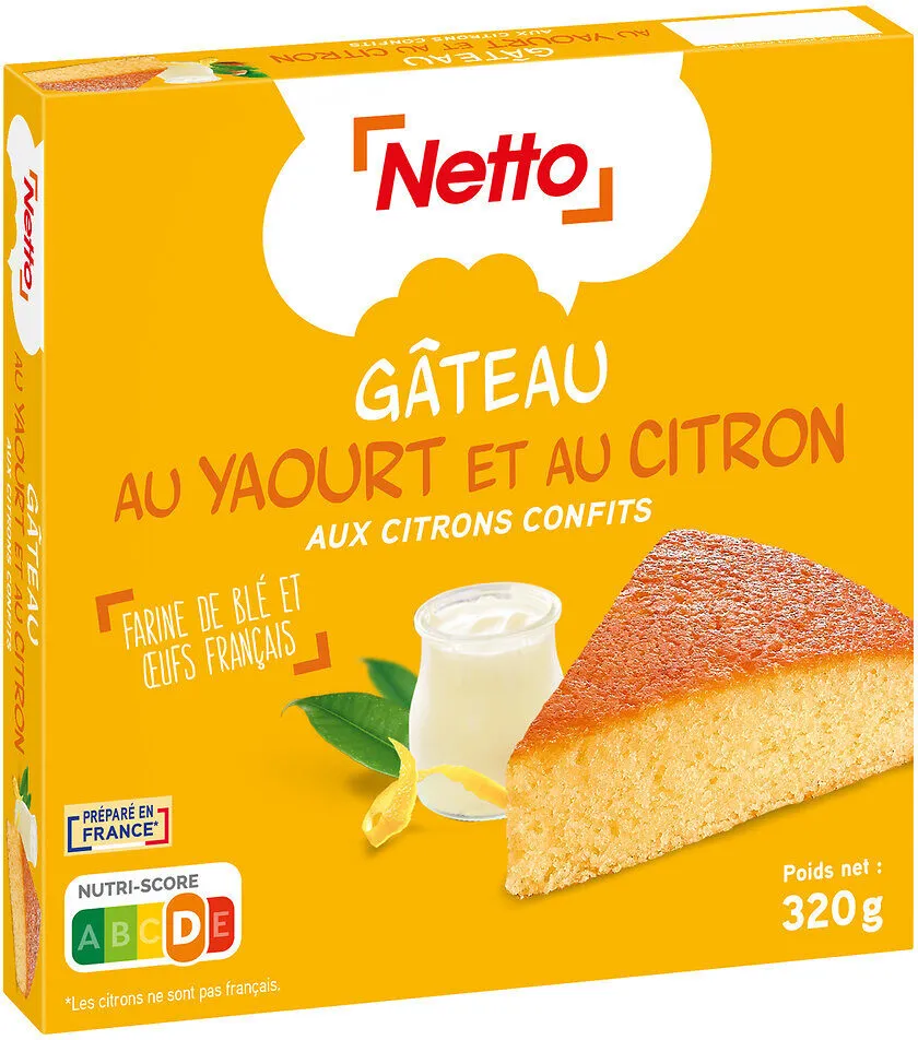 Gâteau moelleux au yaourt et au citron
