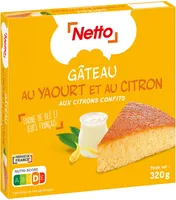Gâteau moelleux au yaourt et au citron