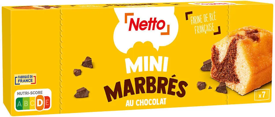 Mini marbrés au chocolat x7