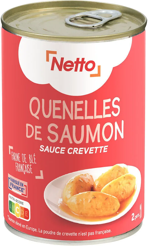 Quenelles de saumon sauce crevette 400g