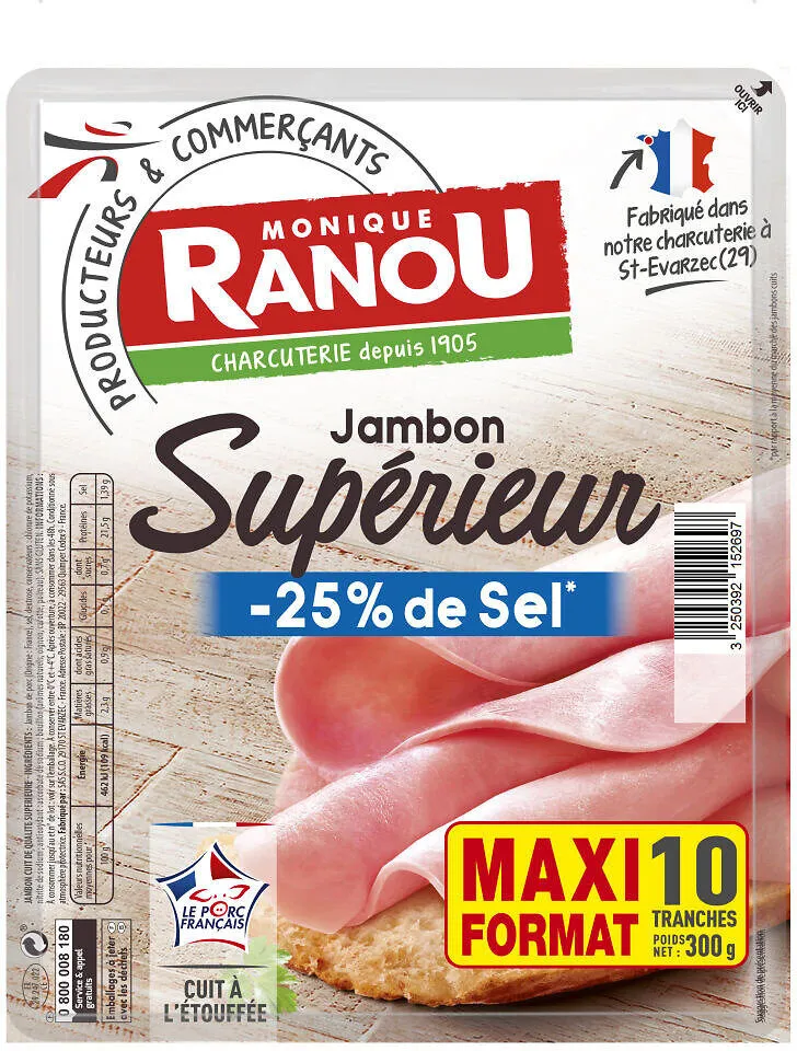 Jambon sup dd tsr csn 10t 300g