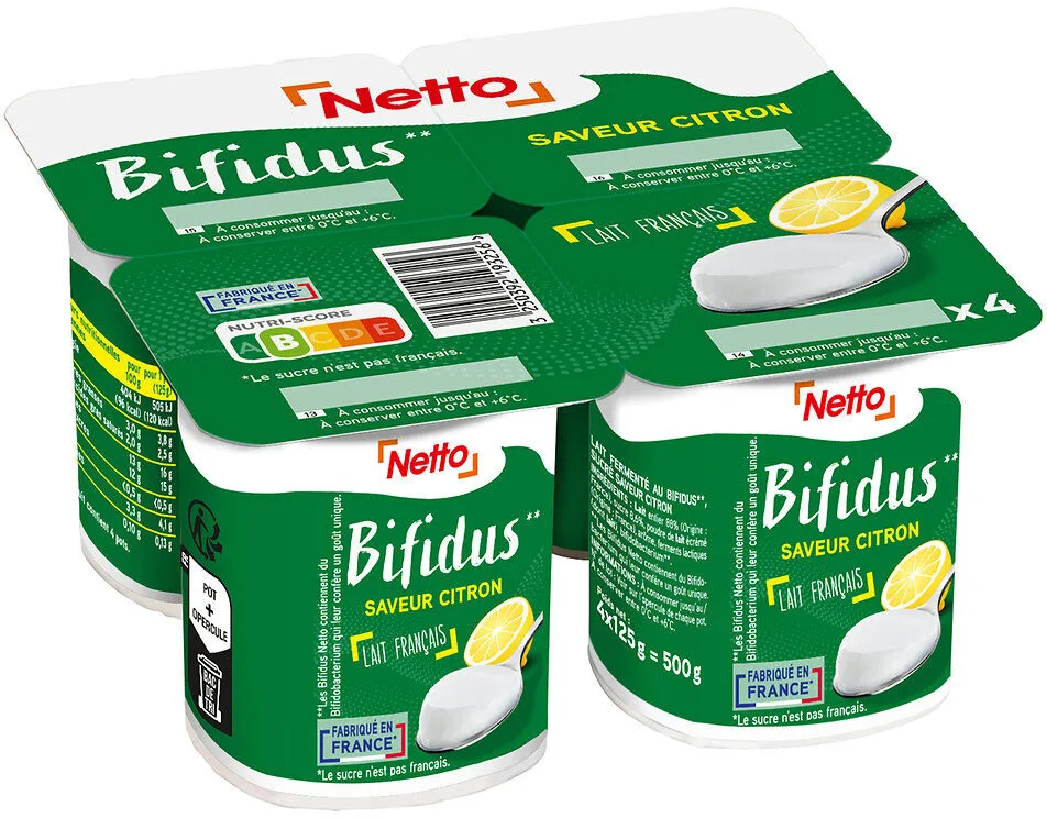 Bifidus citron 4x125g