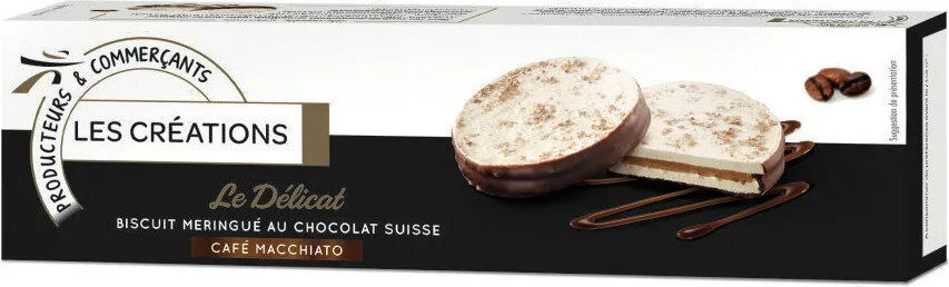 Biscuit meringué chocolat café