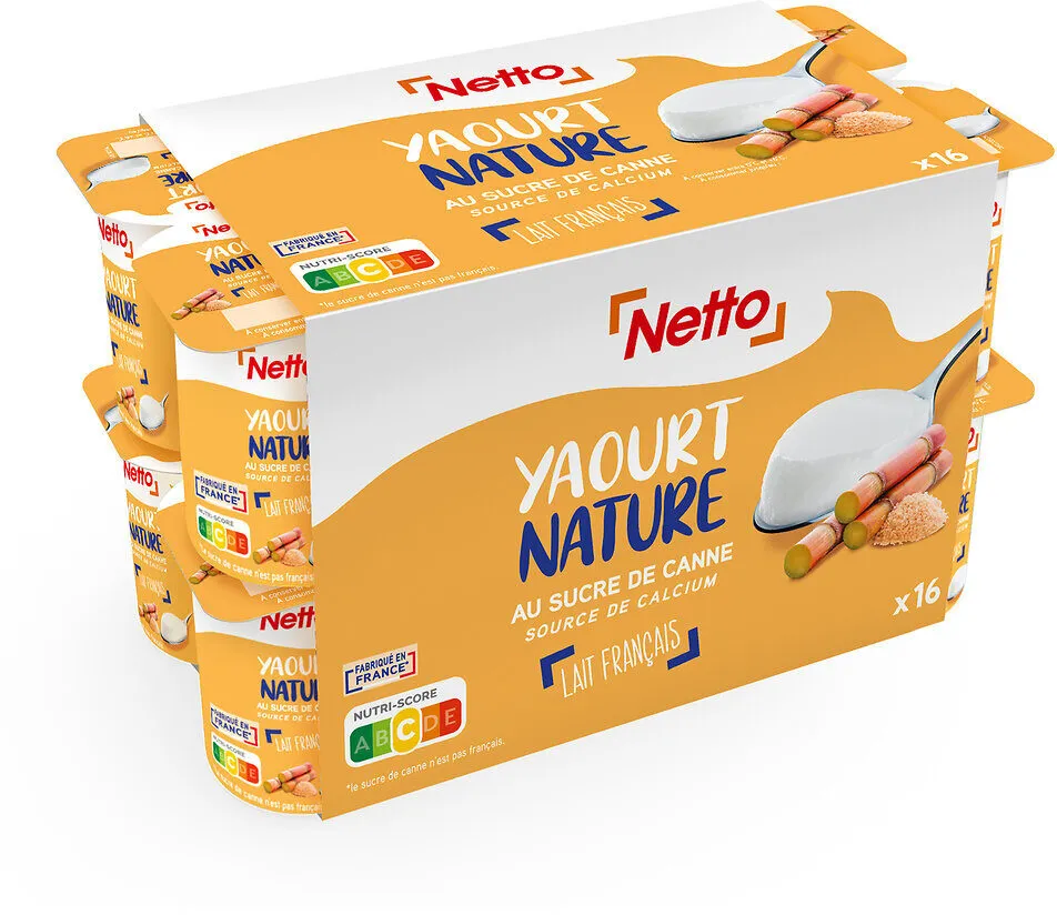 Yaourt nature sucre de canne 16x125g