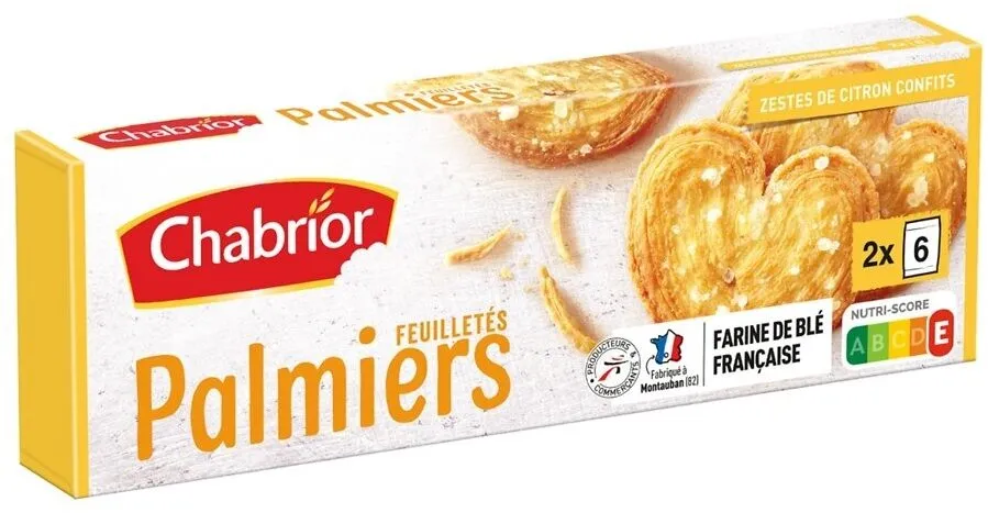 Palmiers aux zestes de citron confits 100g