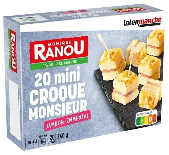 20 mini croque-monsieur surgeles