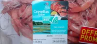 Crevettes entières asc cuites réfrigérées