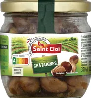 Châtaignes pelées au feu