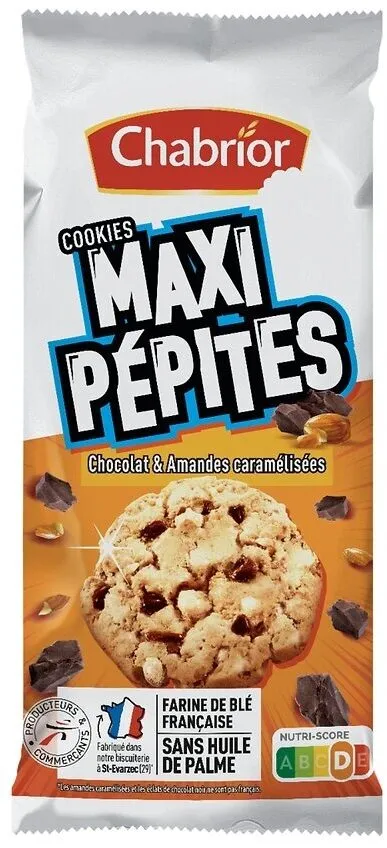 Cookies Maxi Pépites Chocolat & amandes caramélisées