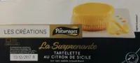 Les Créations La Surprenante tartelette au citron de Sicile les 2 pots de 80 g